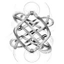 DNA double helix with a scientific formula intertwined tattoo design idea