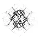 DNA double helix with a scientific formula intertwined tattoo design idea