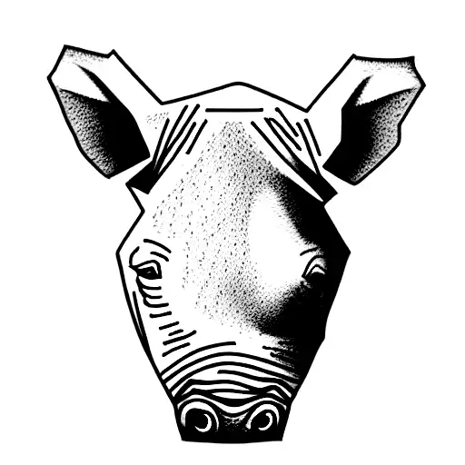 rhinoceros  tattoo design idea