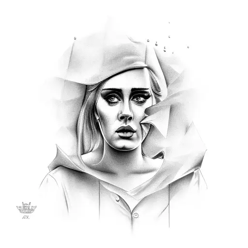 adele tattoo design idea