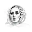 adele tattoo design idea