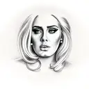 adele tattoo design idea