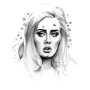 adele tattoo design idea