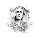 adele tattoo design idea