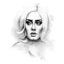 adele tattoo design idea