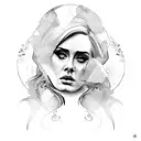 adele tattoo design idea