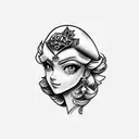 princess peach tattoo design idea