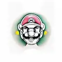 super Mario  tattoo design idea