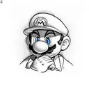 super Mario  tattoo design idea