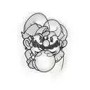 mario tattoo design idea