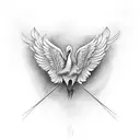 crane tattoo design idea