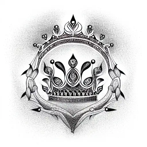 Queen's Crown tattoo design idea