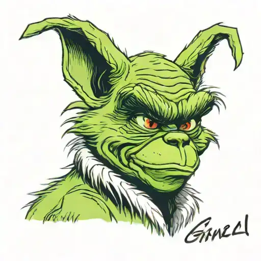 the grinch dog name max realistic tattoo design tattoo design idea