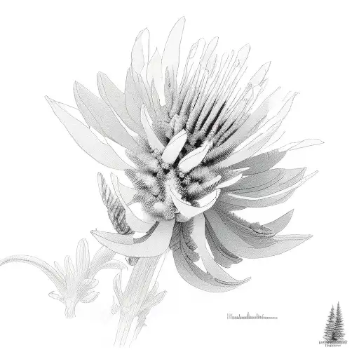 Indian paint brush Columbia river gorge tattoo design idea