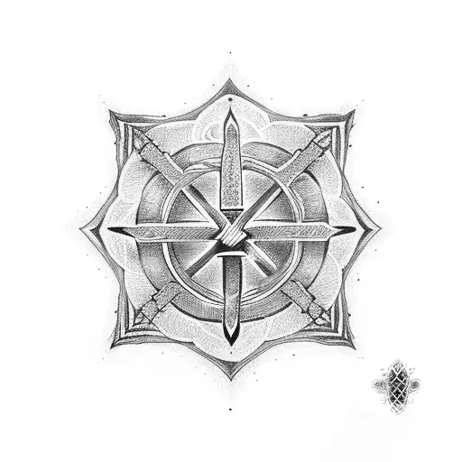 Ankh cross tattoo design idea