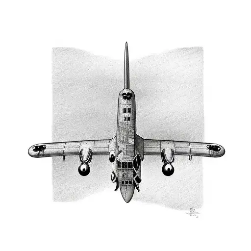 Lancaster bomber  tattoo design idea