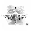 Lancaster bomber  tattoo design idea