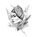 bird alondra tattoo design idea