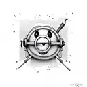 minion hitman tattoo design idea