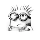 minion hitman tattoo design idea