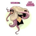 man with octopus beard tattoo design idea