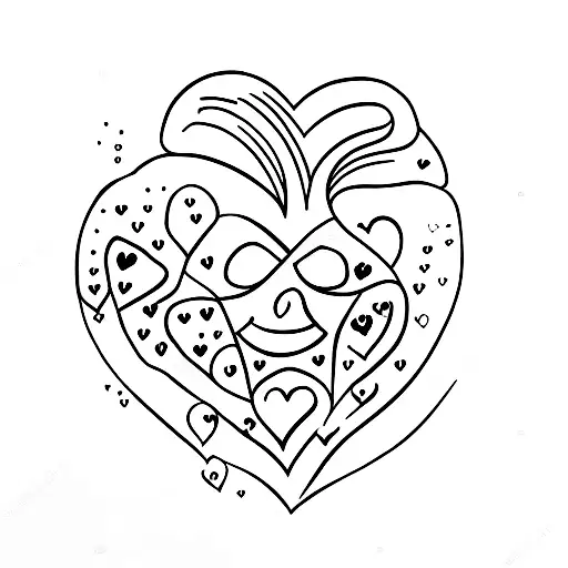 Crying Heart tattoo design idea