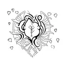Crying Heart tattoo design idea