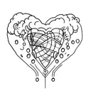 Crying Heart tattoo design idea