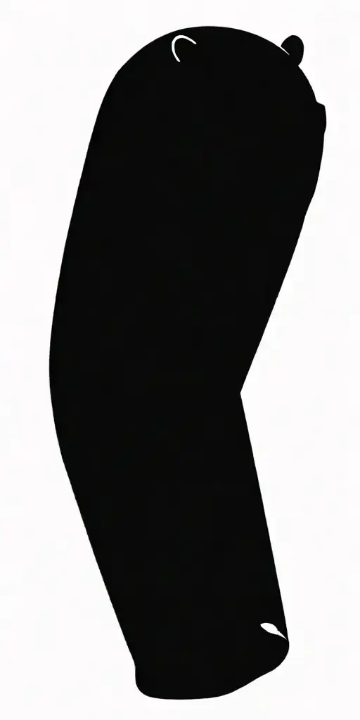 The design should include space, stars, forest, sunset, mountains, cliffs, waterfall, water, ocean, wild animals (bear,  tattoo design idea