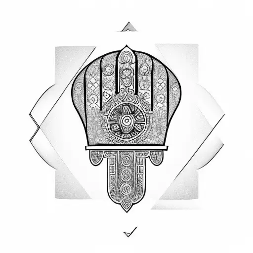 Hamsa Symbol tattoo design idea