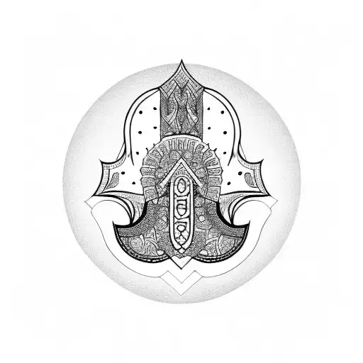Hamsa Symbol tattoo design idea