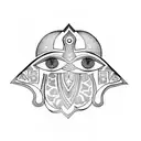 Hamsa Symbol tattoo design idea