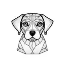 Dog Beagle Head tattoo design idea