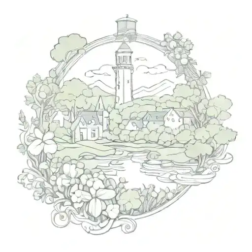 I live in Ireland best friend lives in England theme tattoo design idea