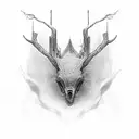 Intricate black and grey design showcasing loyalty tattoo design idea