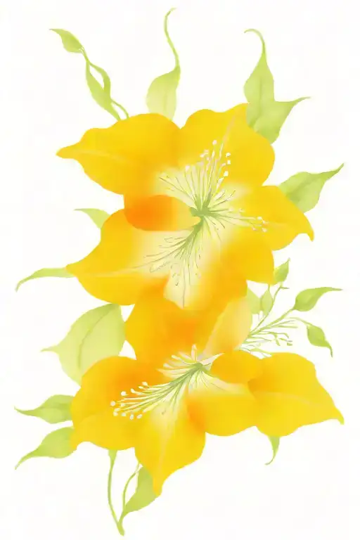 clematis vine tattoo design idea