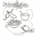culinary arts tattoo design idea