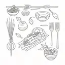 culinary arts tattoo design idea