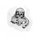 upon loss tattoo design idea