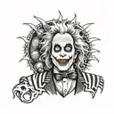 beetlejuice tattoo design idea