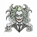 beetlejuice tattoo design idea