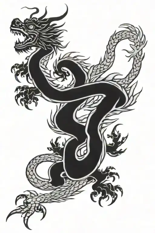 Vietnamese dragon tattoo tattoo design idea