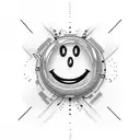 Smiley goofy tattoo design idea