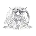 sailor moon  tattoo design idea