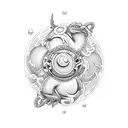 dragón ball z tattoo design idea