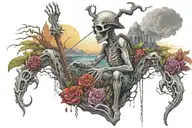 Even though I walk through the valley of the shadow of death, I will fear no evil, for You are with me; Your rod and Your staff, they comfort me. tattoo design idea