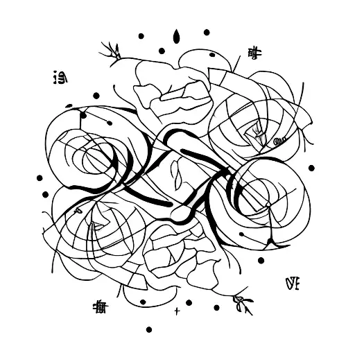 Word "You're beautiful; strange line; It's true" tattoo design idea