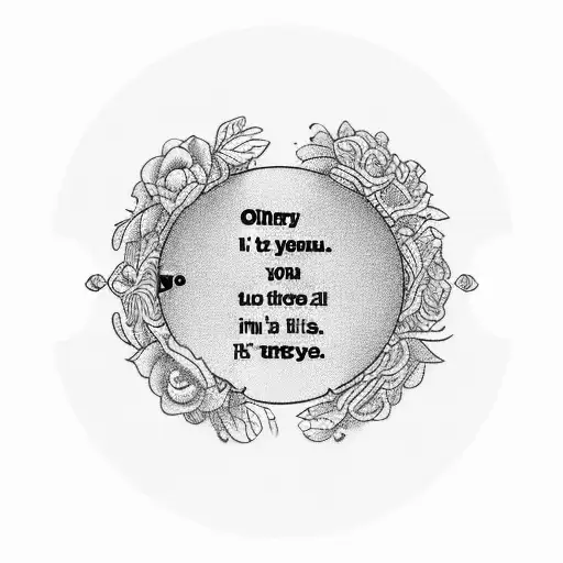 Only text; "You're beautiful" and below is "It's true". With a strange line between two text  tattoo design idea