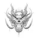 demons,bbq,dogs,technology,war tattoo design idea