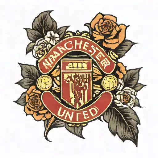 Manchester United logo  tattoo design idea